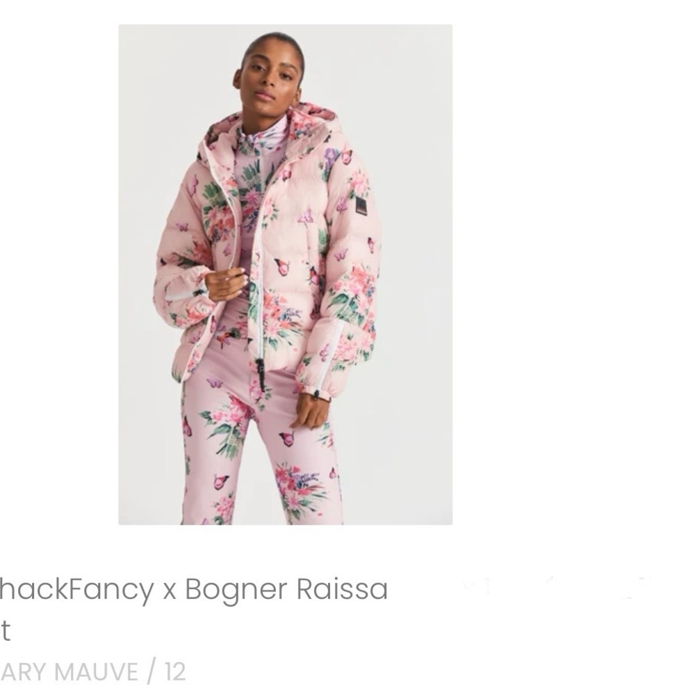 LoveShackFancy × Bogner Raissa jacket, Rosemary Mauve, size 12